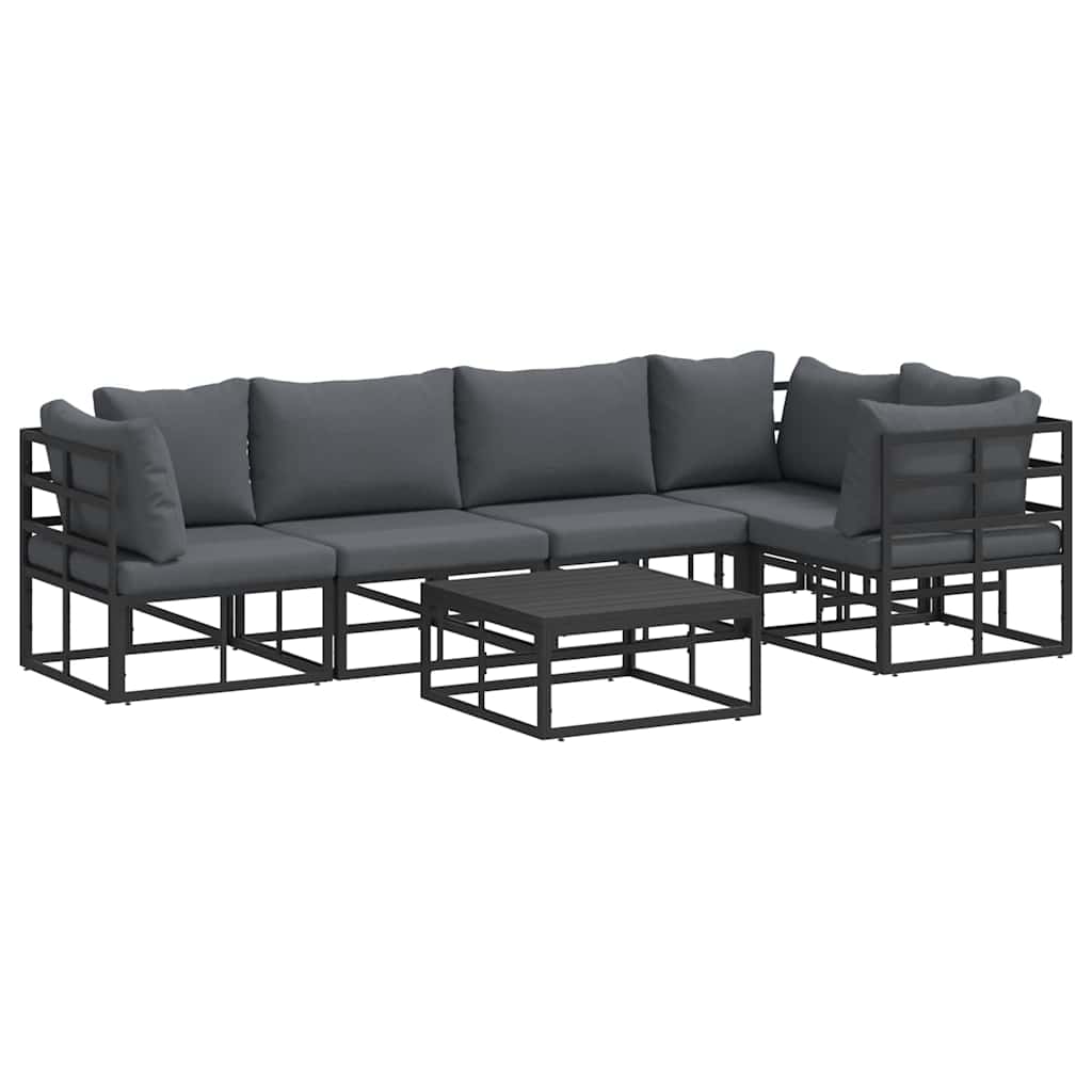 Garden Sofa Set with Cushion 6 pcs