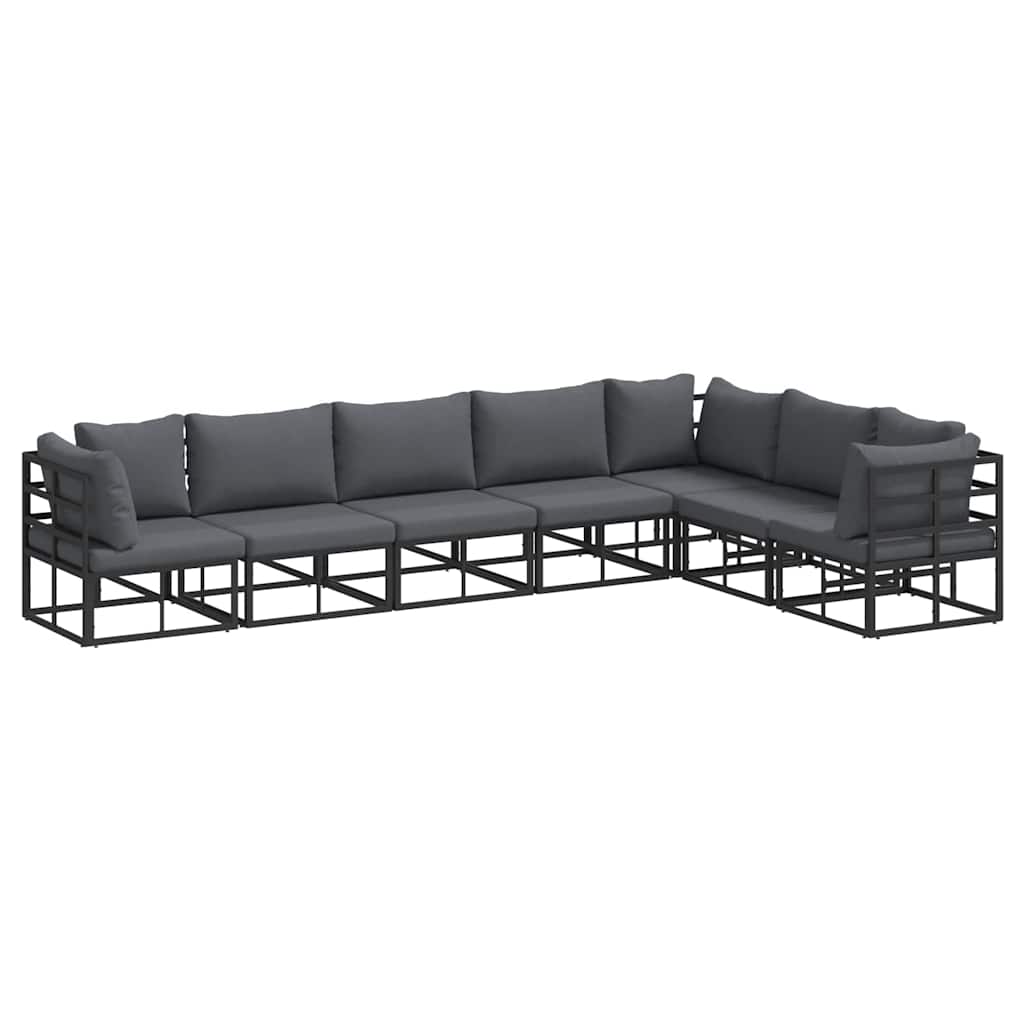 Garden Sofa Set with Cushion 7 pcs
