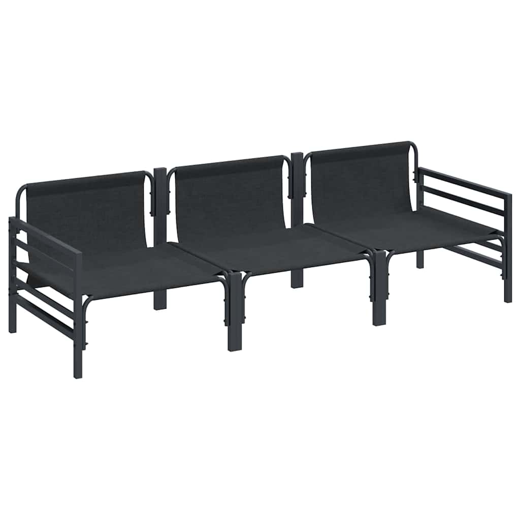 Garden Sofa Set Anthracite Steel