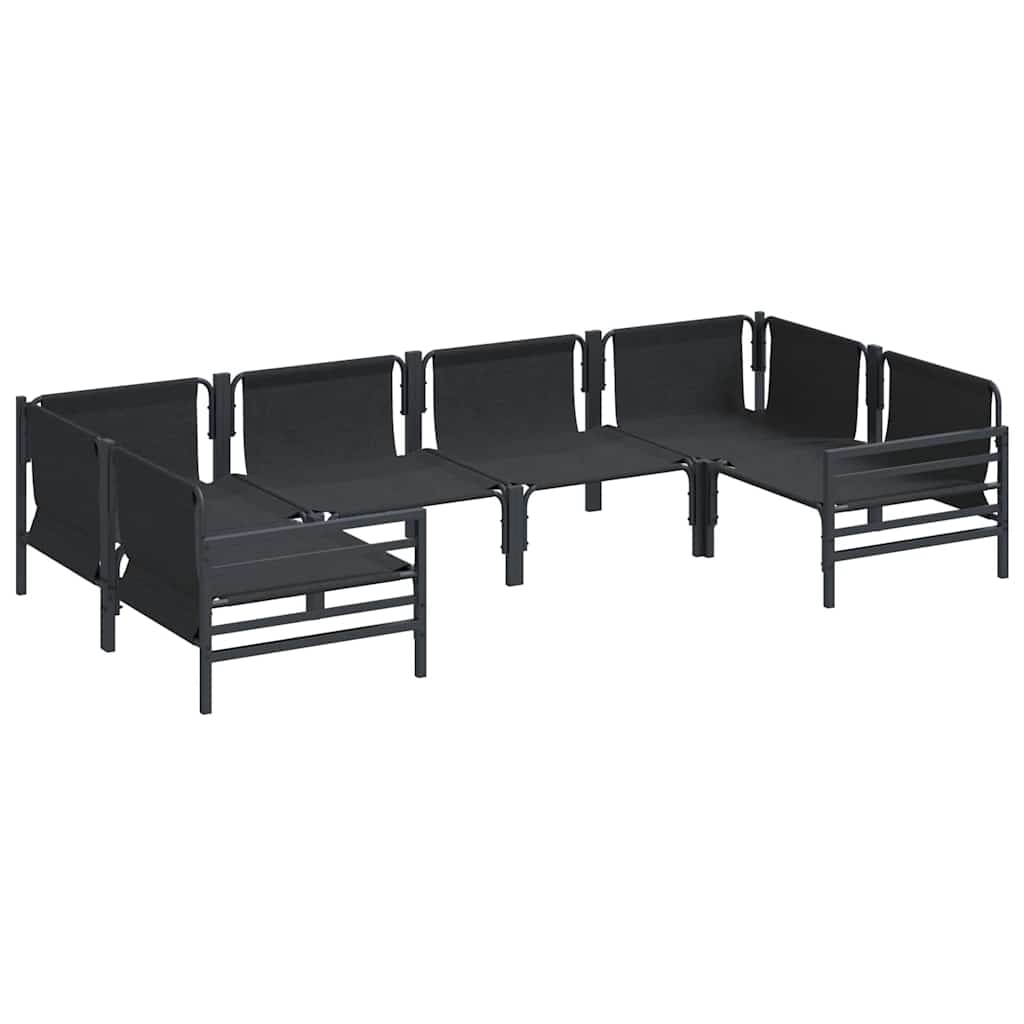 Garden Sofa Set Anthracite Steel