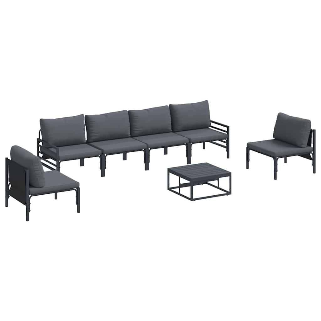 Garden Sofa Set Anthracite Steel