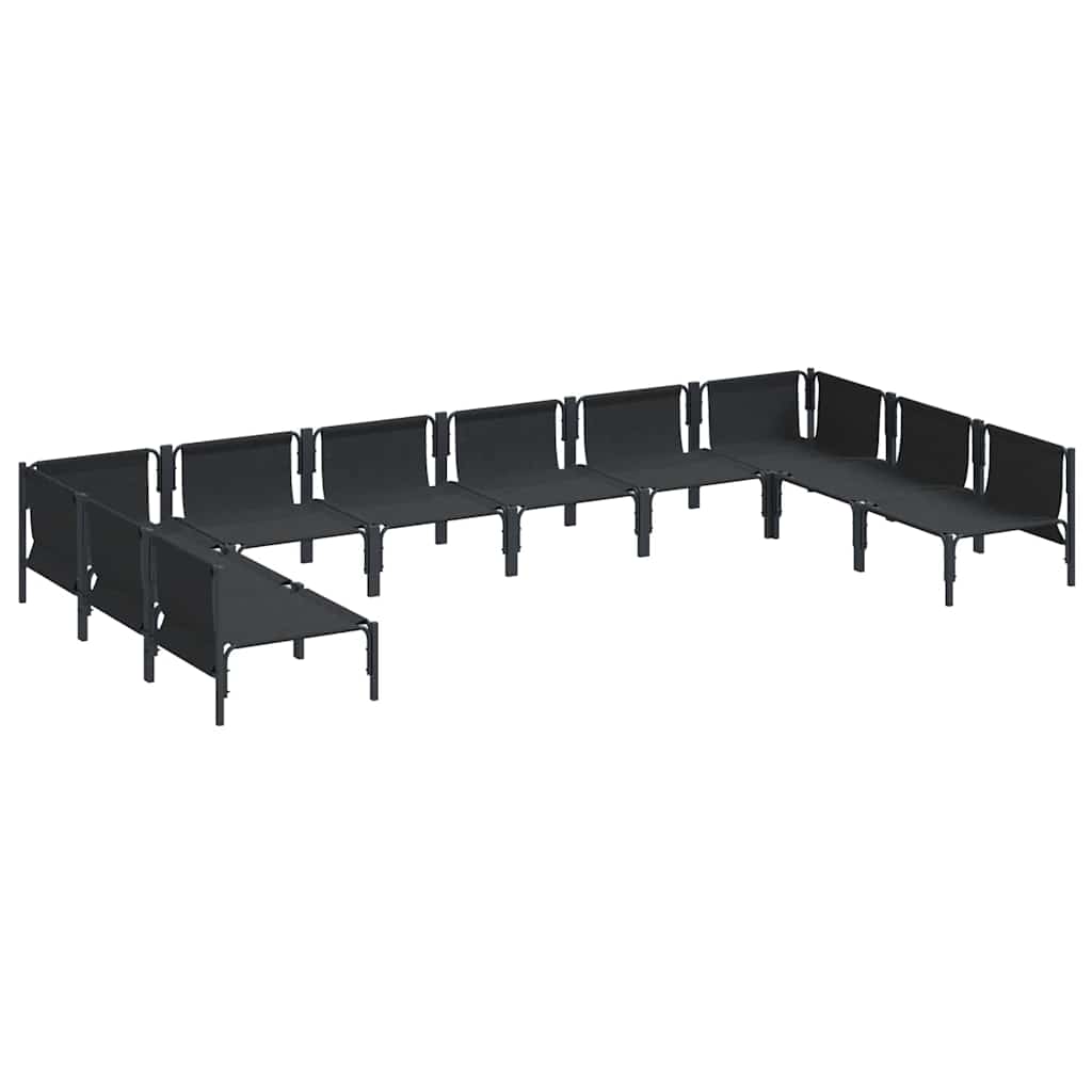 Garden Sofa Set Anthracite Steel