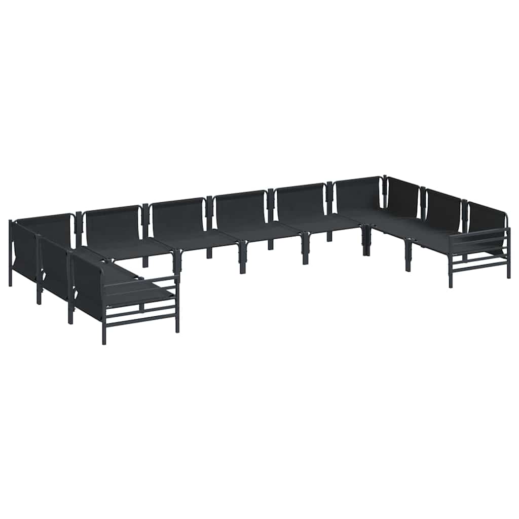 Garden Sofa Set Anthracite Steel