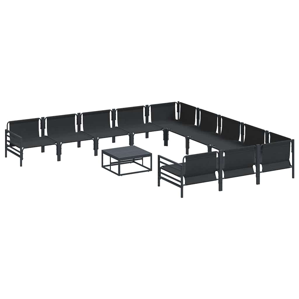 Garden Sofa Set Anthracite Steel