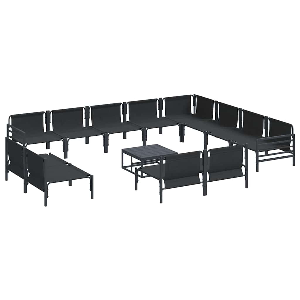 Garden Sofa Set Anthracite Steel