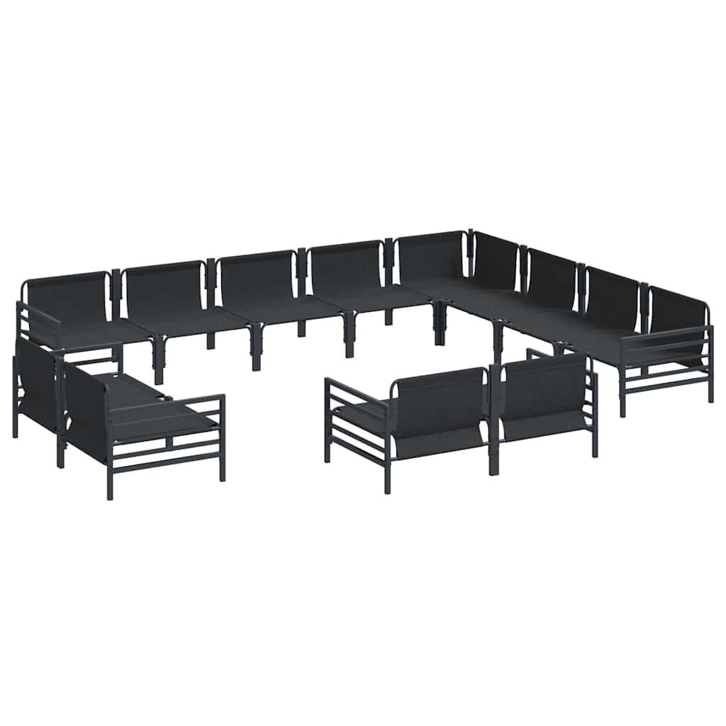 Garden Sofa Set Anthracite Steel