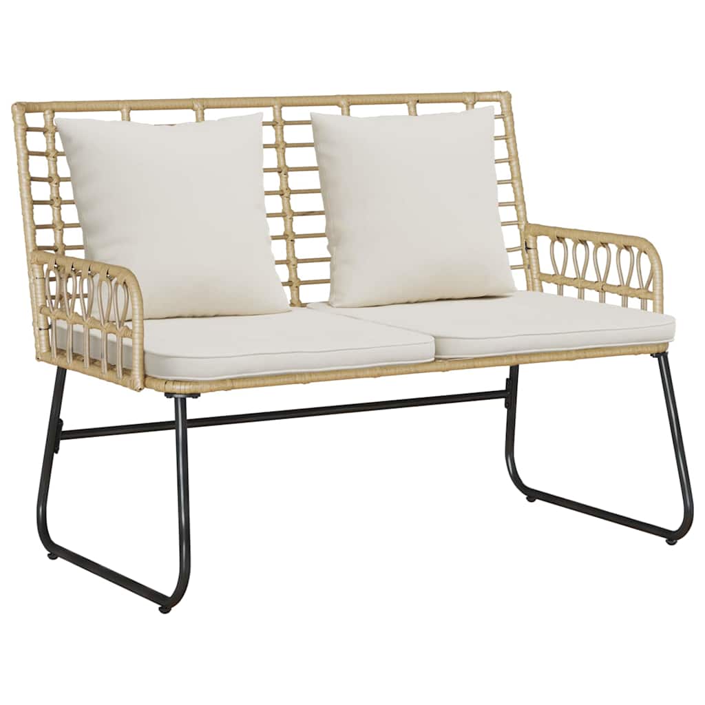 Garden Furniture Set with Cushion 4 pcs Black and Anthracite