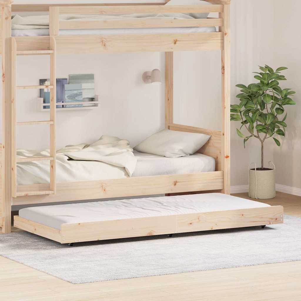 Bed Frame Brown 90 x 200 cm Solid Pine wood