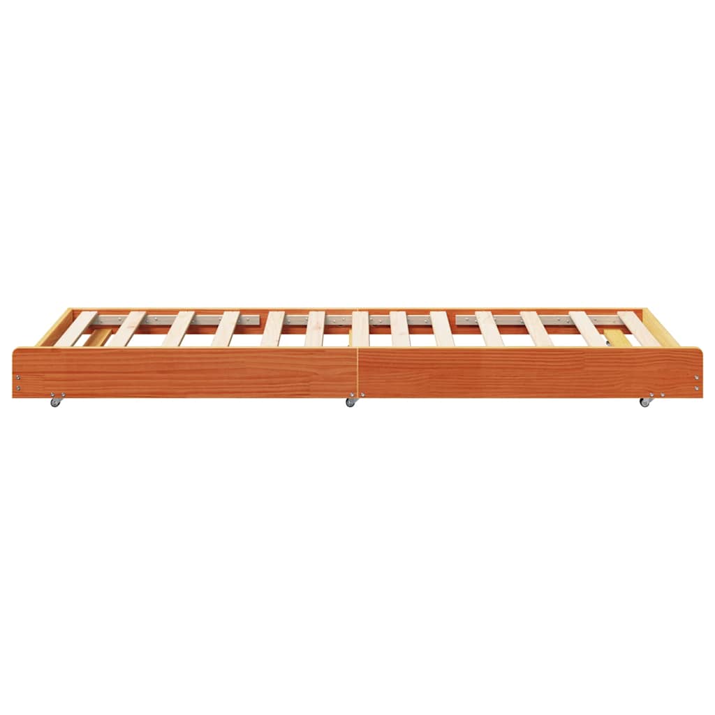 Bed Frame Brown 90 x 190 cm Solid Pine wood