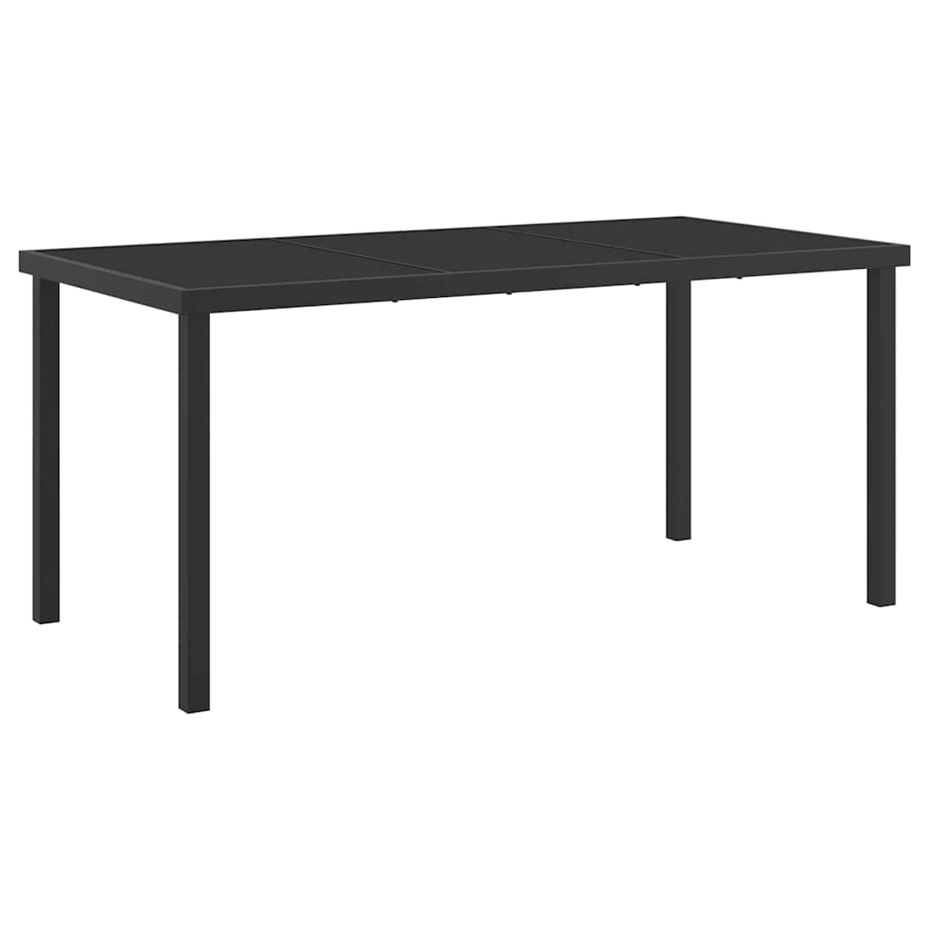 Garden Dining Set 5 pcs Brown Textilene and steel