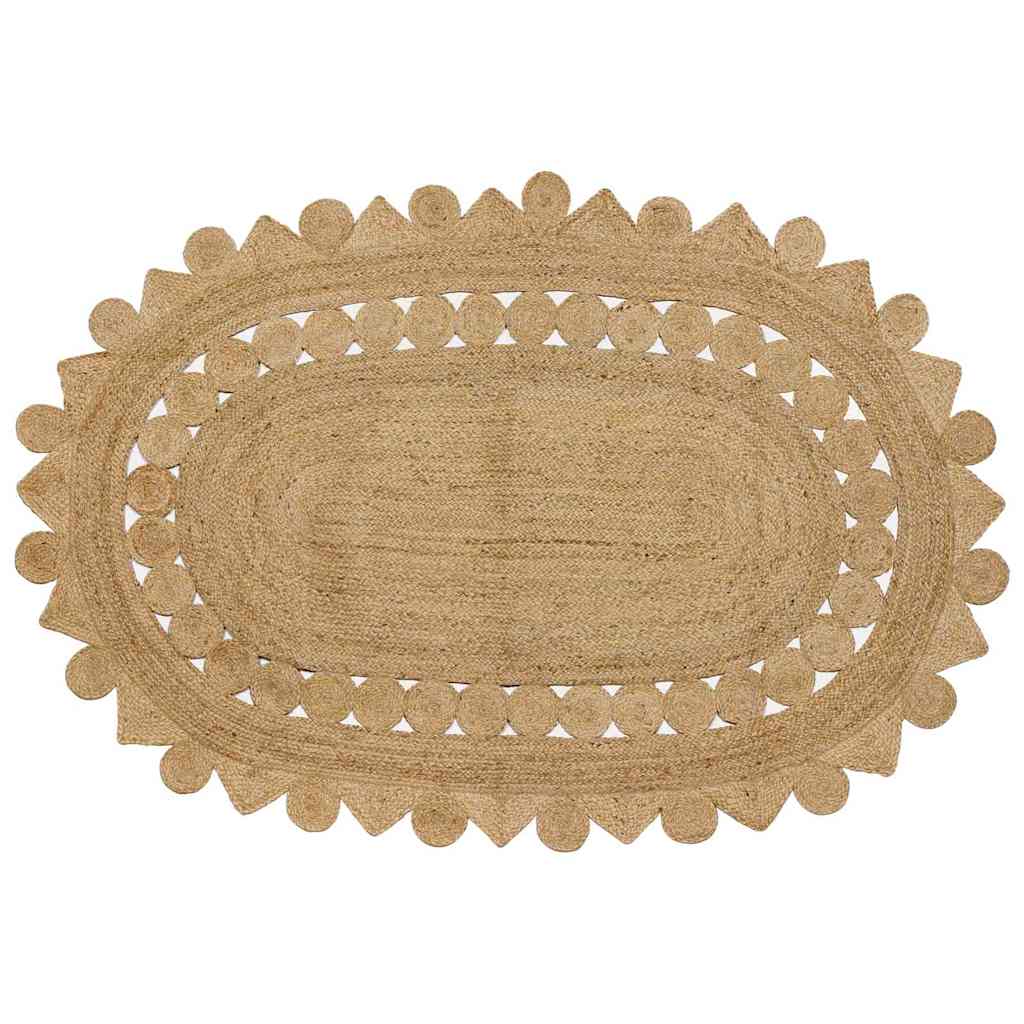 Rug Beige 205 x 305 cm Jute