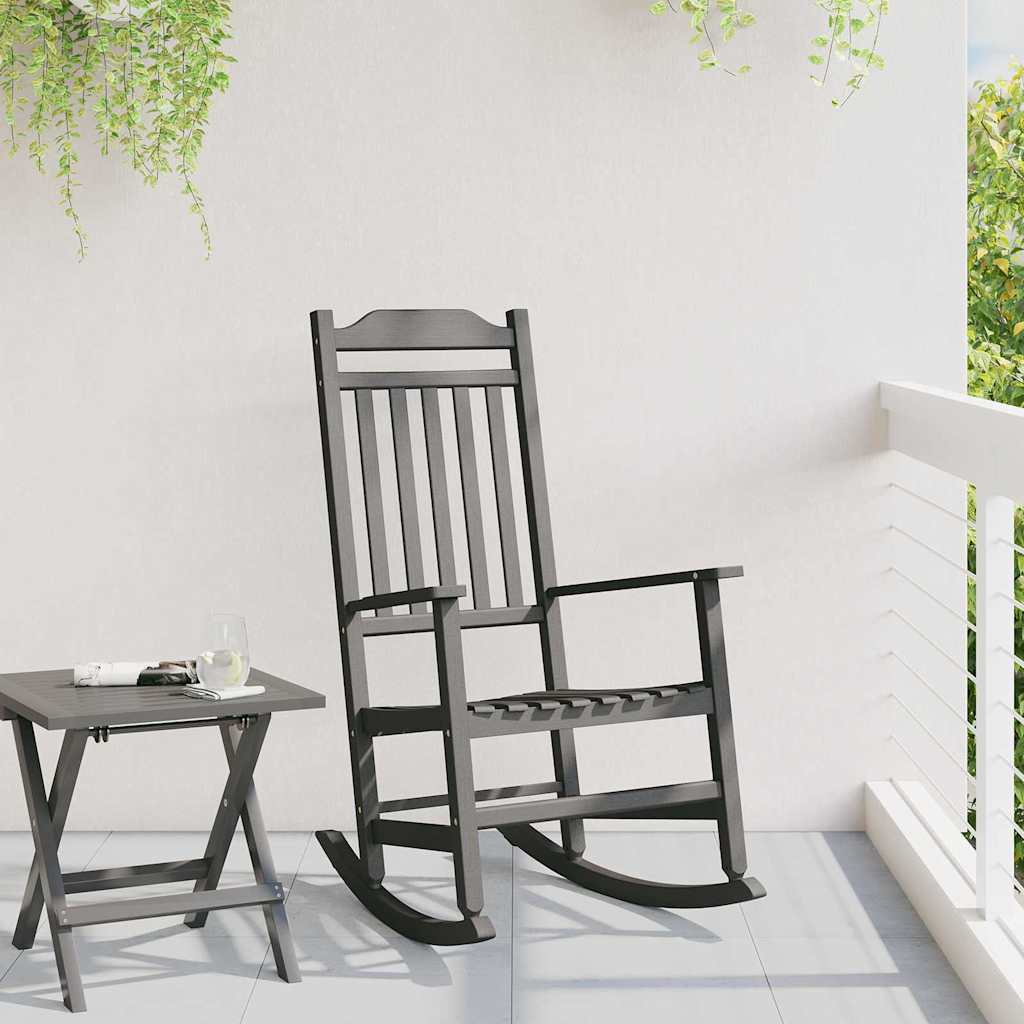 Rocking Chair Black 65 x 84 x 114 cm Polyethylene