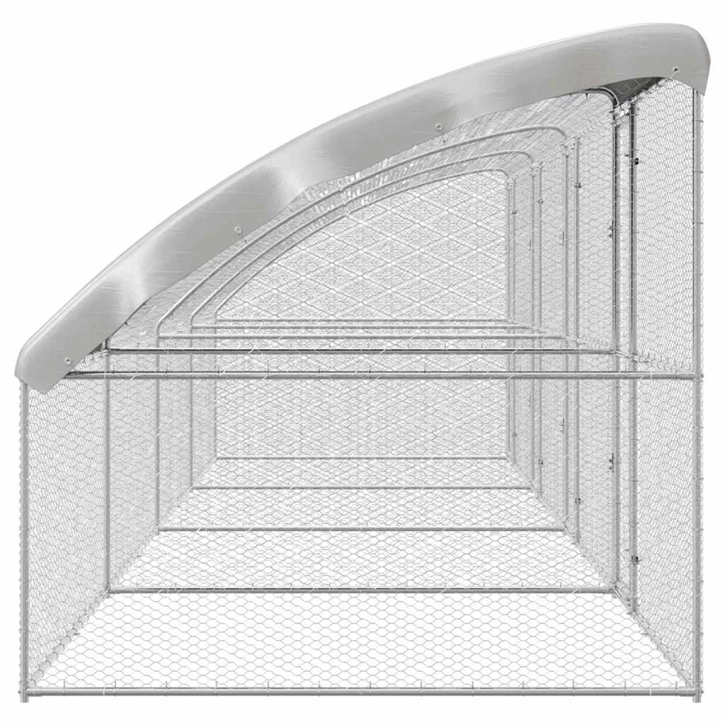 Chicken Cage Silver 800 x 200 x 198.5 cm Galvanised steel