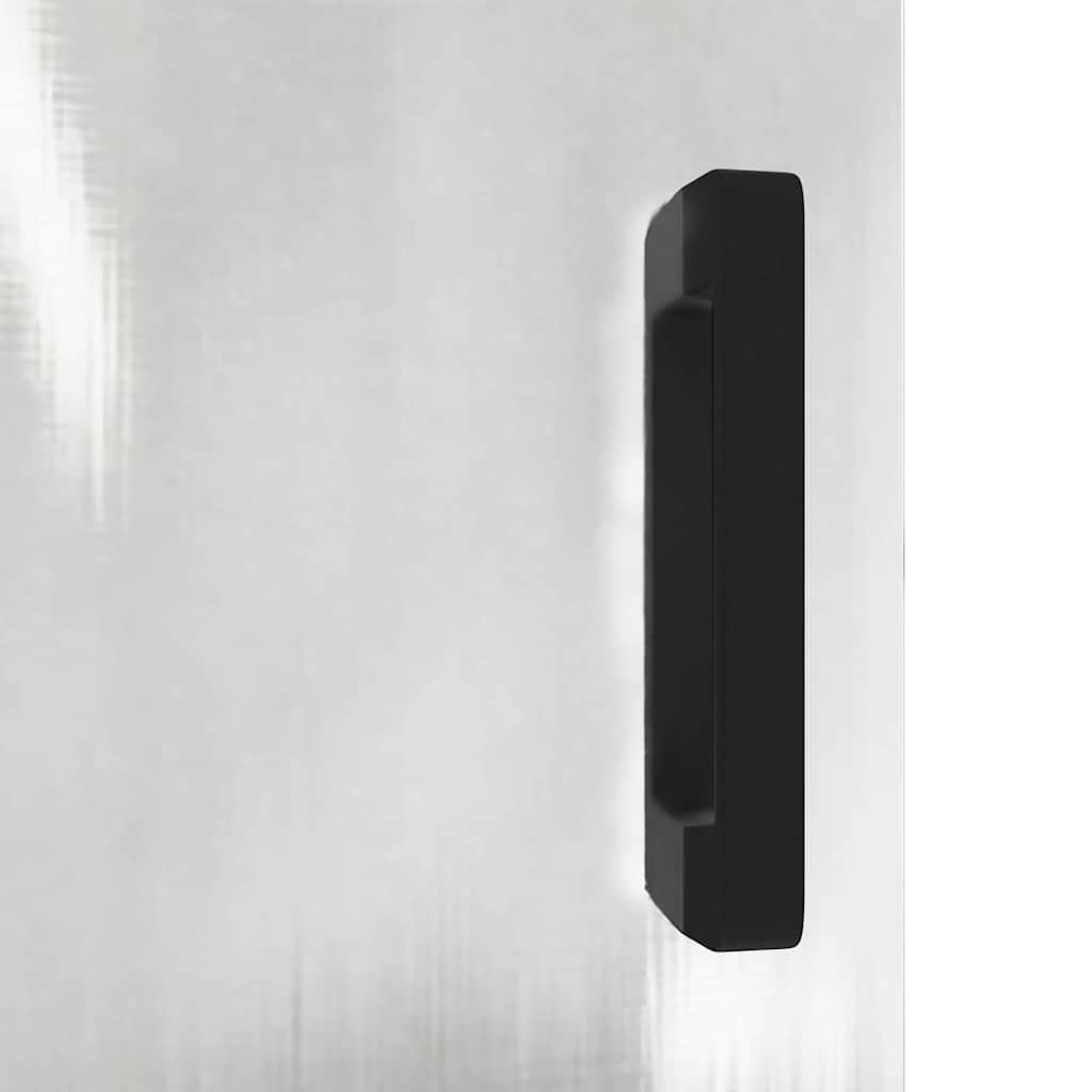 Kitchen Storage Cabinet with Shelf Silver Stainless steel