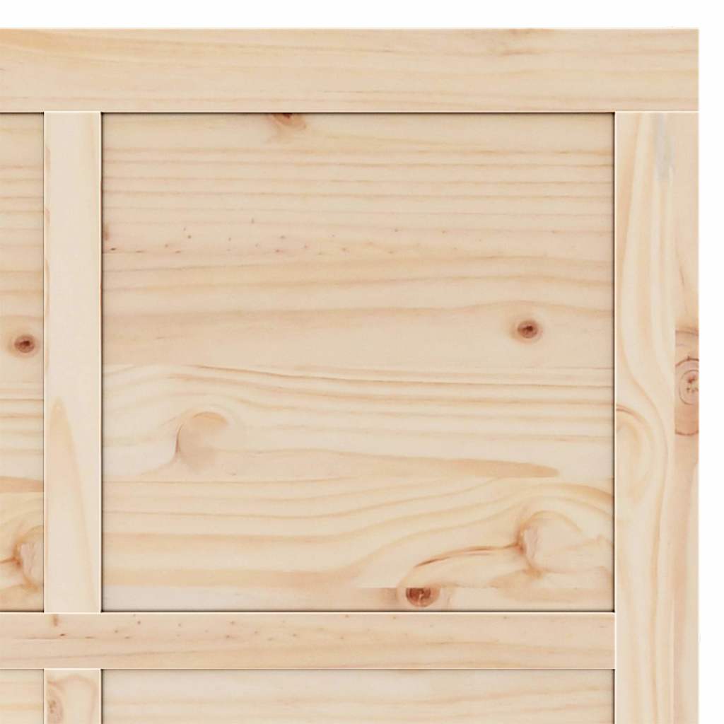 Sliding Door Brown 90 x 208 cm Solid pine wood