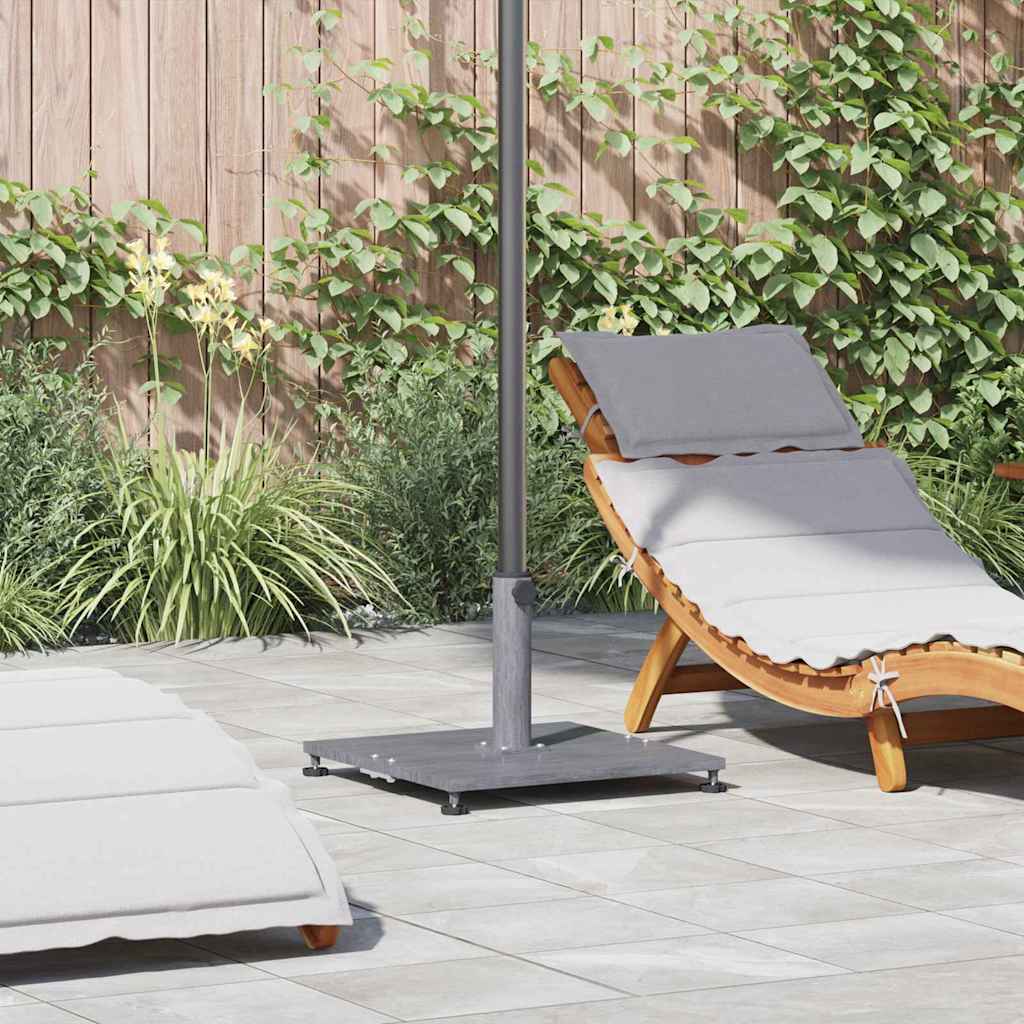 Outdoor Umbrella Base Dark grey wood look 45 x 45 x 31 cm Steel
