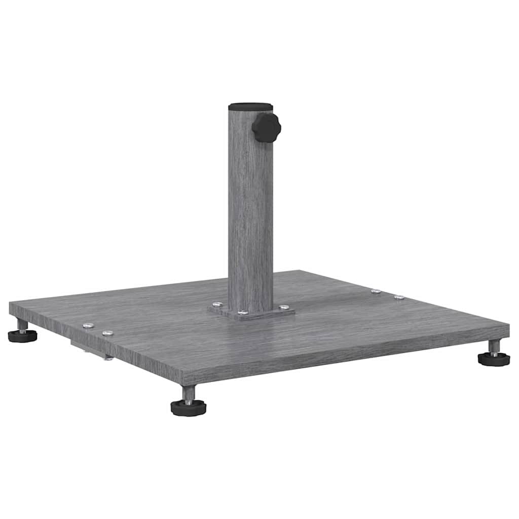 Outdoor Umbrella Base Dark grey wood look 45 x 45 x 31 cm Steel