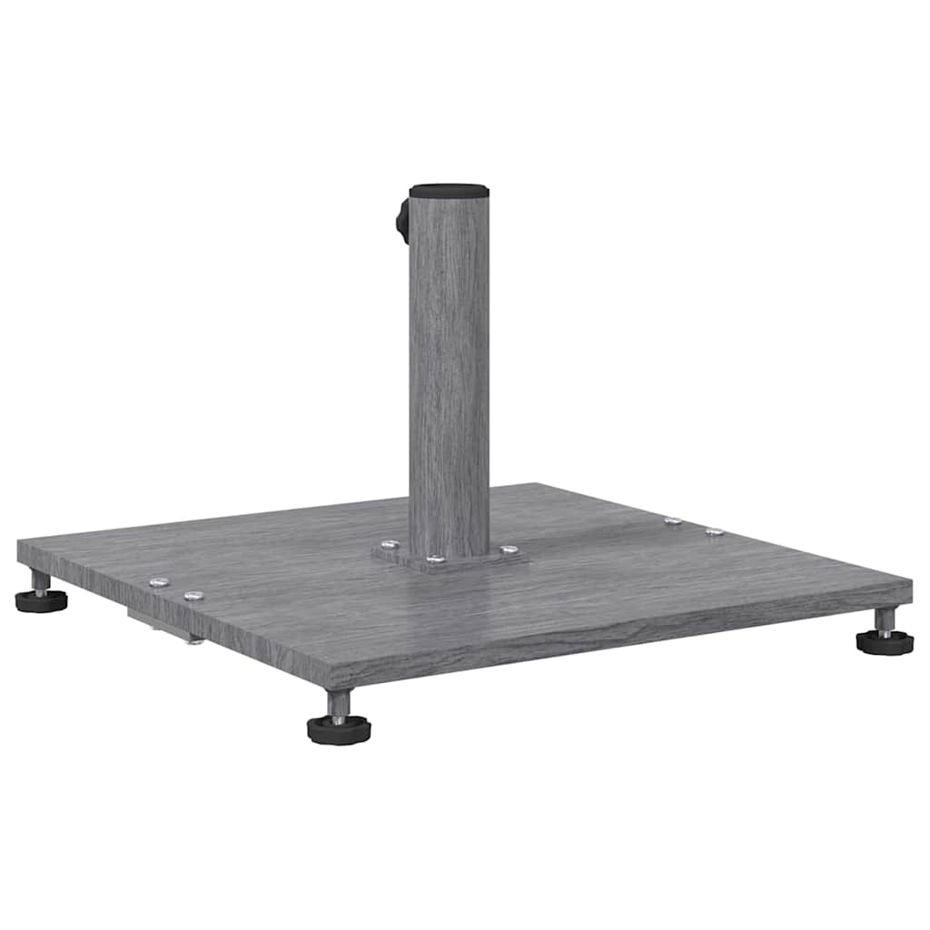 Outdoor Umbrella Base Dark grey wood look 45 x 45 x 31 cm Steel