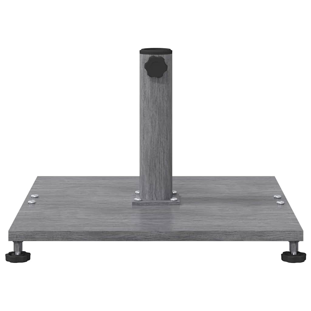 Outdoor Umbrella Base Dark grey wood look 45 x 45 x 31 cm Steel