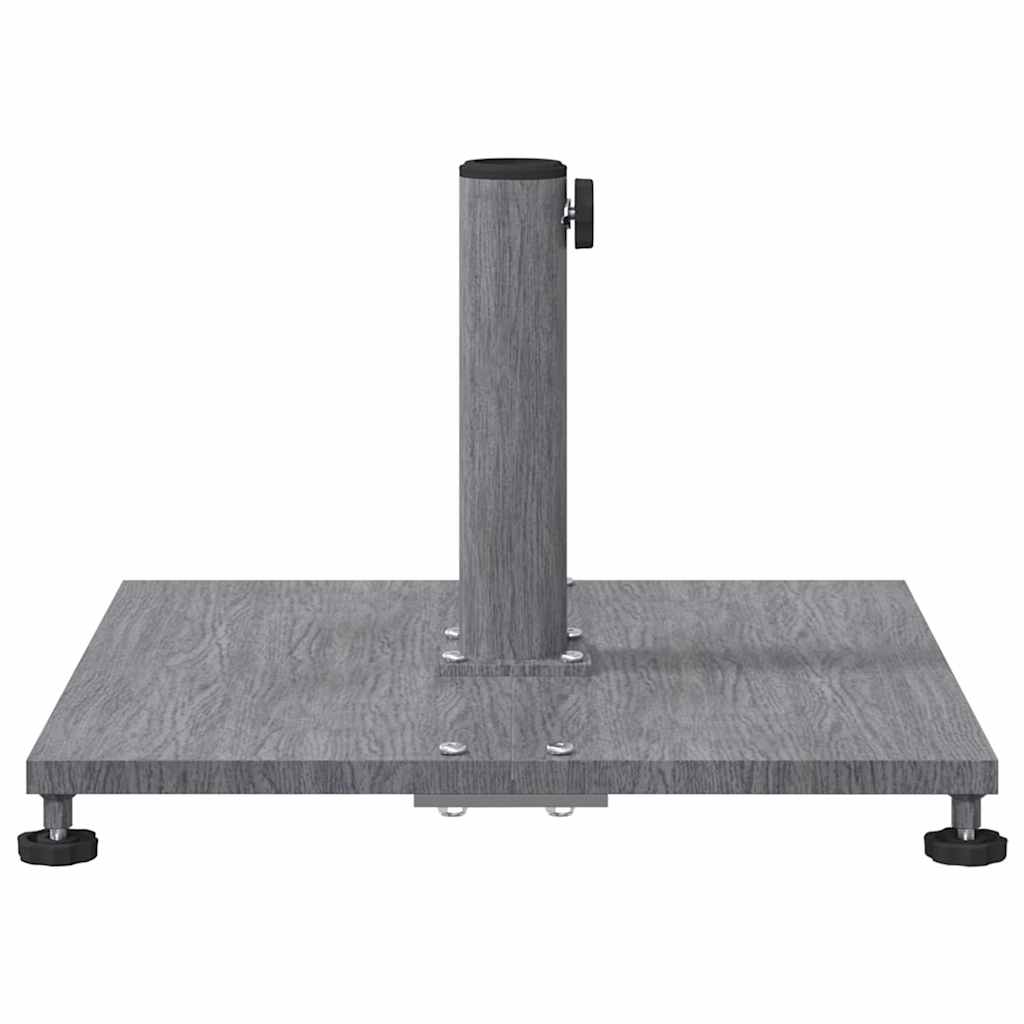 Outdoor Umbrella Base Dark grey wood look 45 x 45 x 31 cm Steel