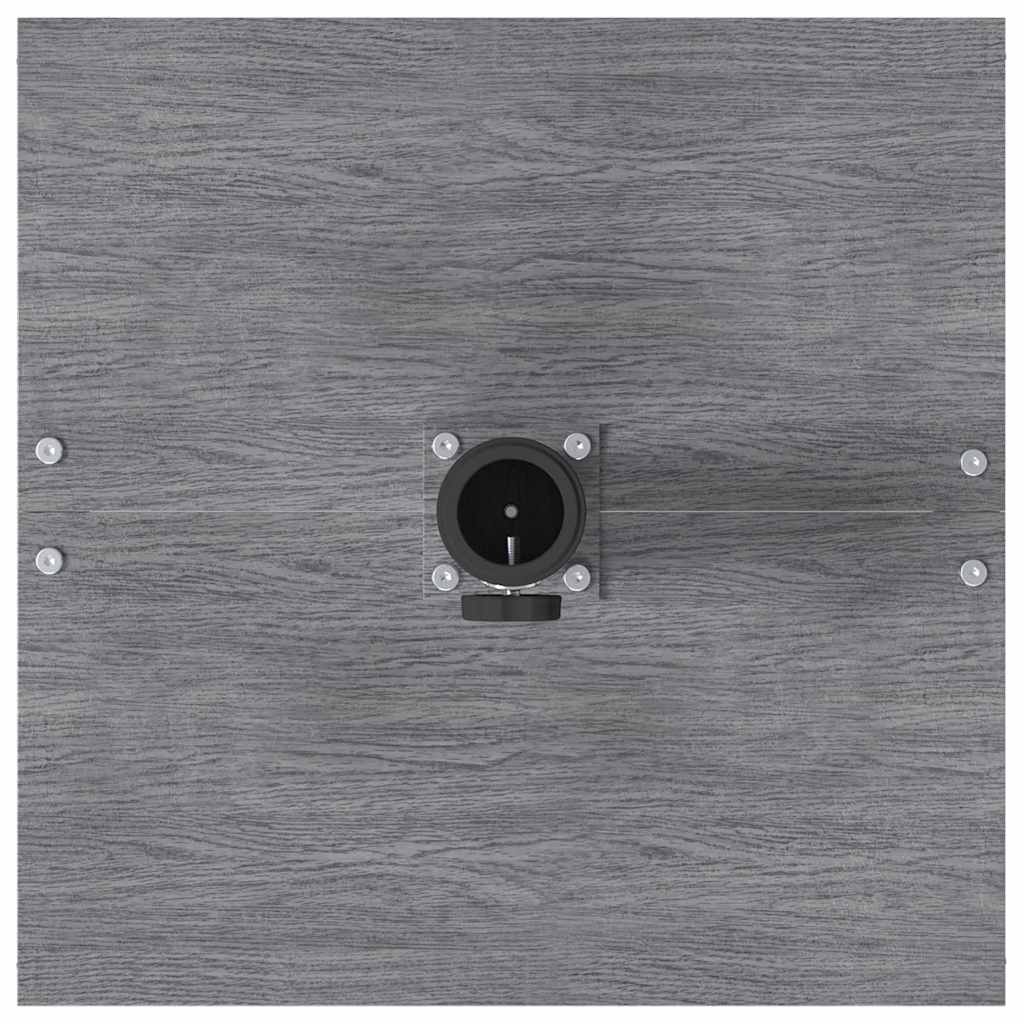 Outdoor Umbrella Base Dark grey wood look 45 x 45 x 31 cm Steel
