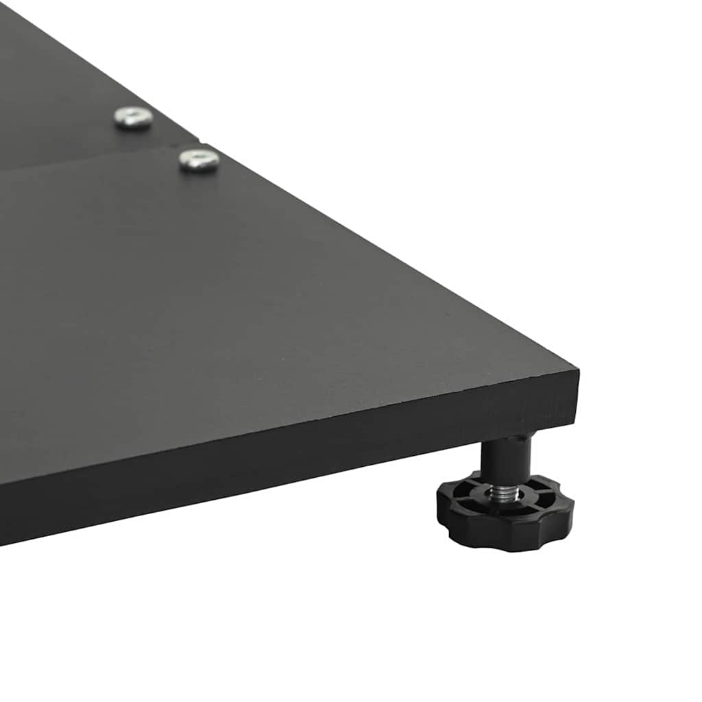 Outdoor Umbrella Base Adjustable Black 45 x 45 x 31 cm Steel