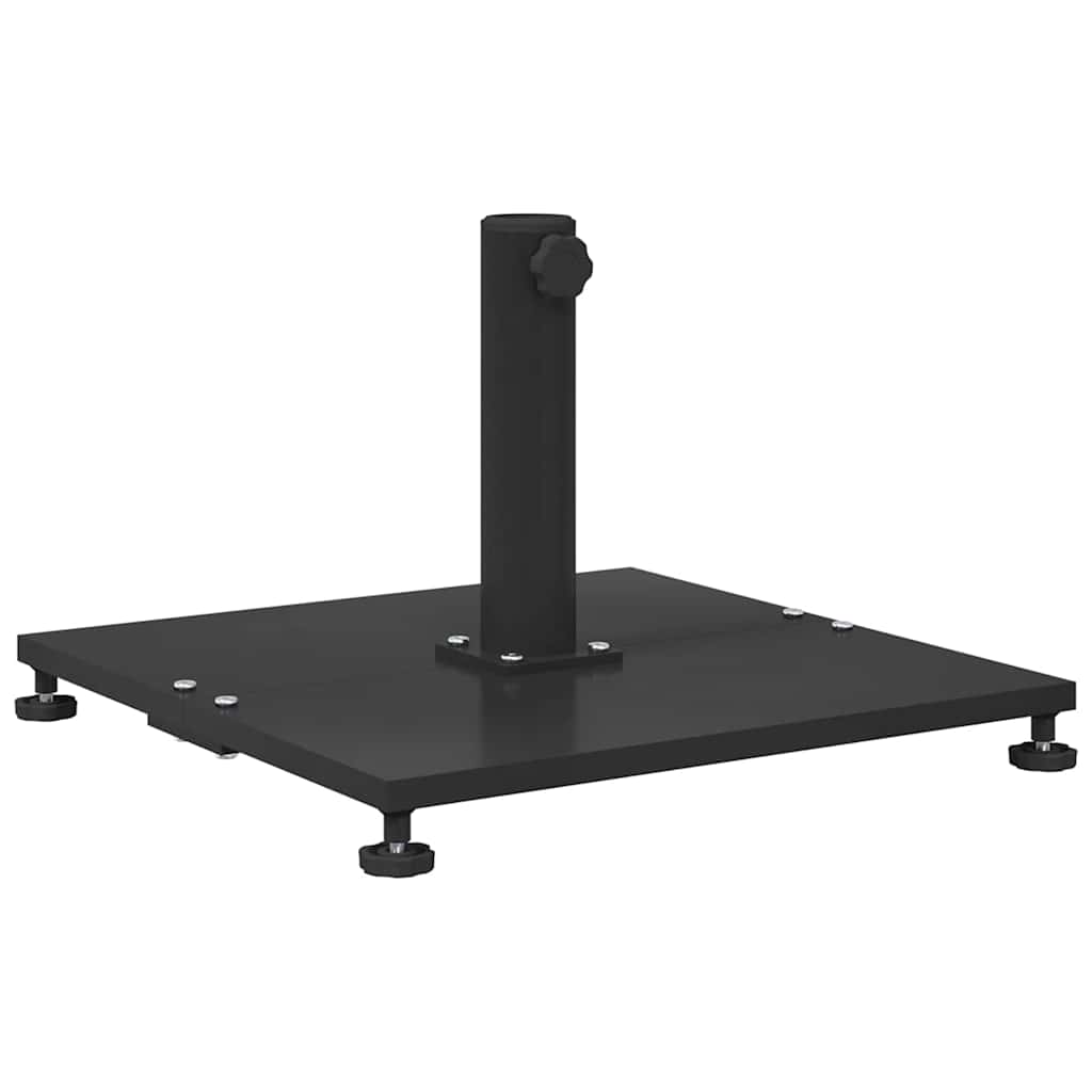 Outdoor Umbrella Base Adjustable Black 45 x 45 x 31 cm Steel