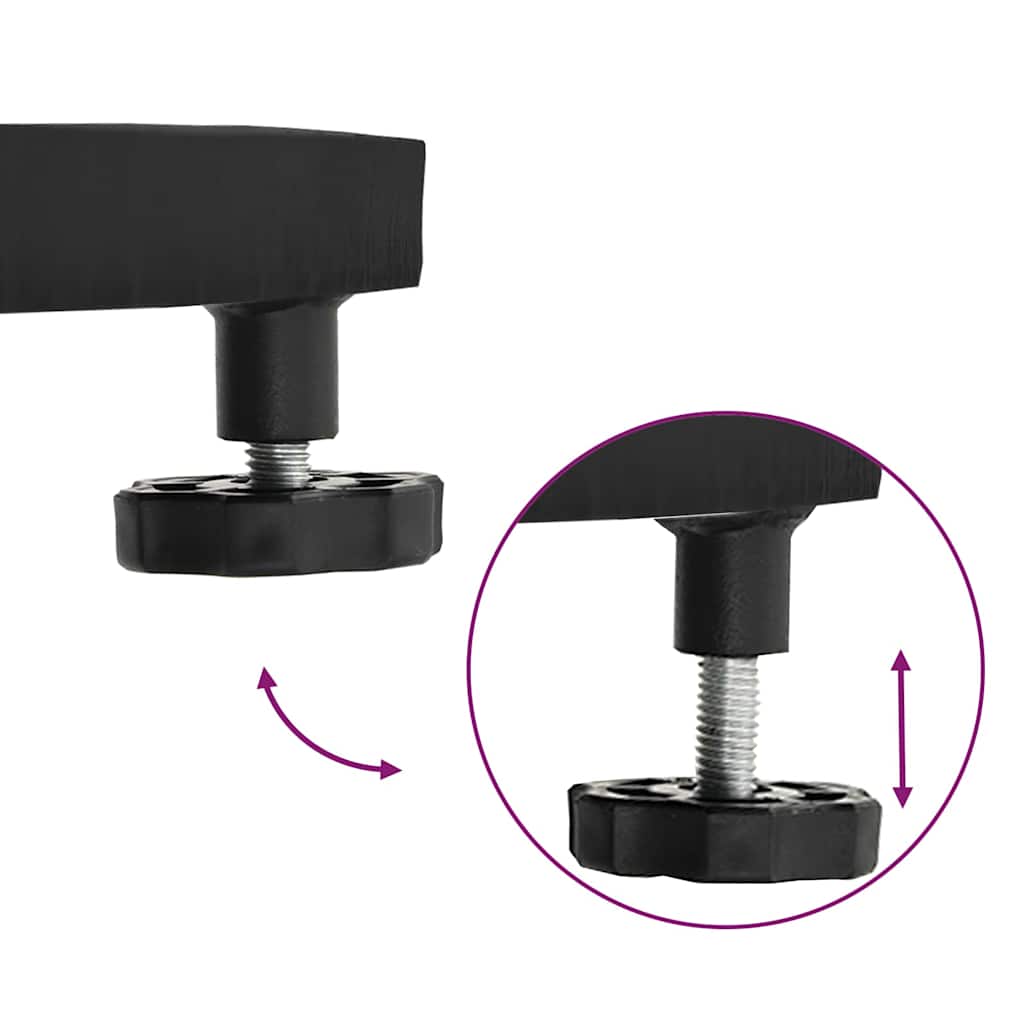 Outdoor Umbrella Base Adjustable Black 45 x 45 x 31 cm Steel