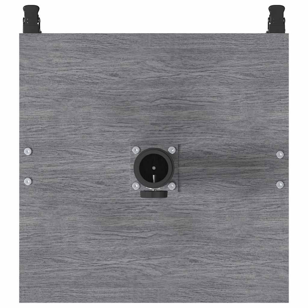Outdoor Umbrella Base Dark grey wood look 45 x 45 x 31 cm Steel