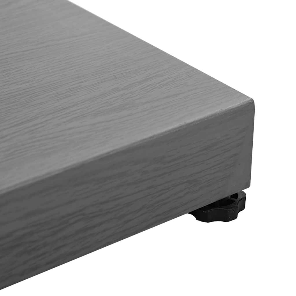 Outdoor Umbrella Base Dark grey wood look 45 x 45 x 31.5 cm