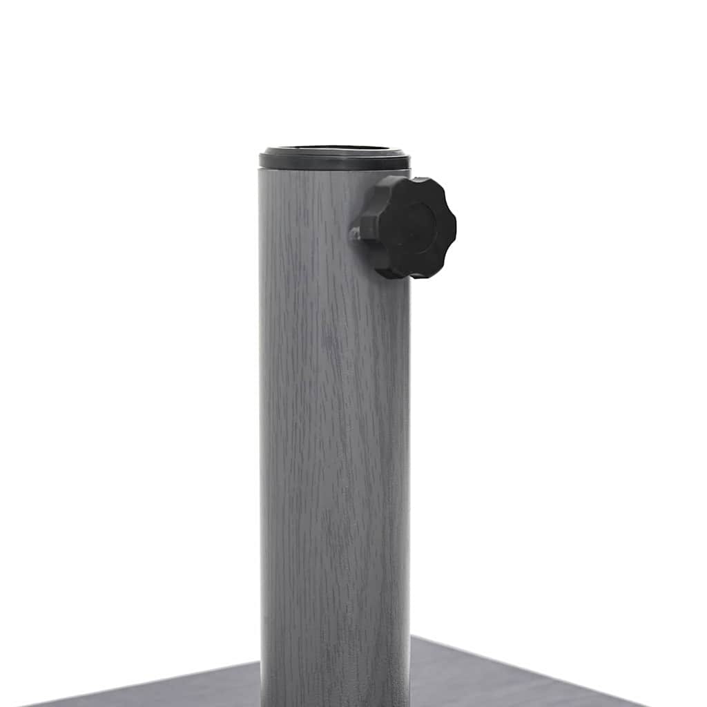 Outdoor Umbrella Base Dark grey wood look 45 x 45 x 31.5 cm