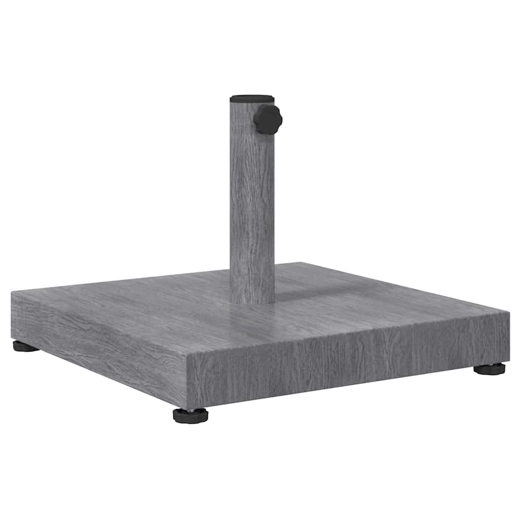 Outdoor Umbrella Base Dark grey wood look 45 x 45 x 31.5 cm