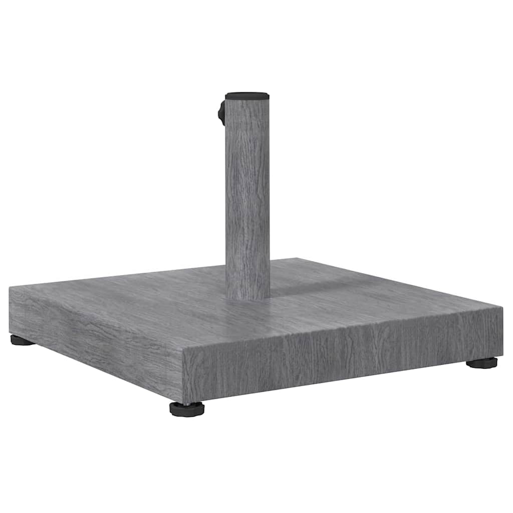 Outdoor Umbrella Base Dark grey wood look 45 x 45 x 31.5 cm