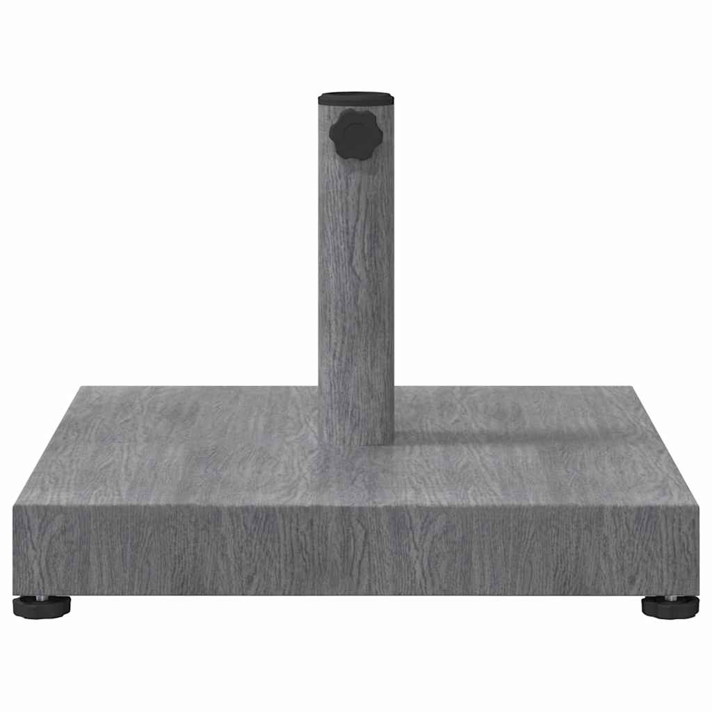 Outdoor Umbrella Base Dark grey wood look 45 x 45 x 31.5 cm