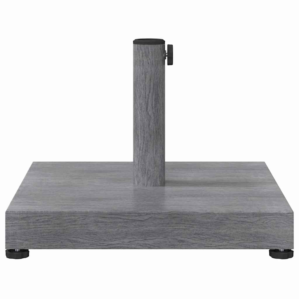 Outdoor Umbrella Base Dark grey wood look 45 x 45 x 31.5 cm