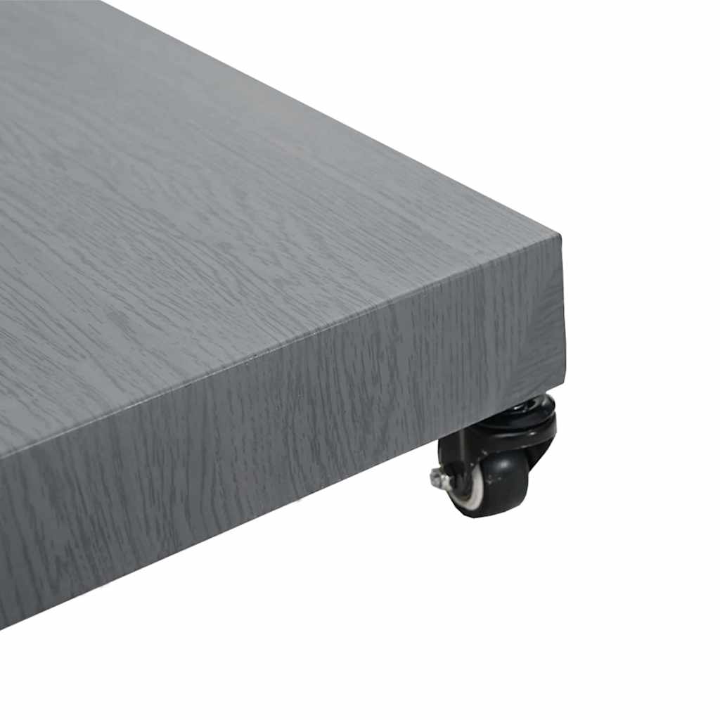 Outdoor Umbrella Base Dark grey wood look 45 x 45 x 31.5 cm