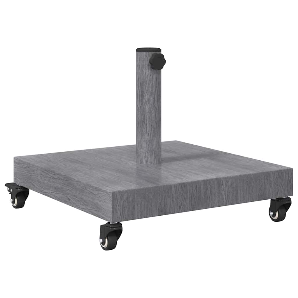 Outdoor Umbrella Base Dark grey wood look 45 x 45 x 31.5 cm