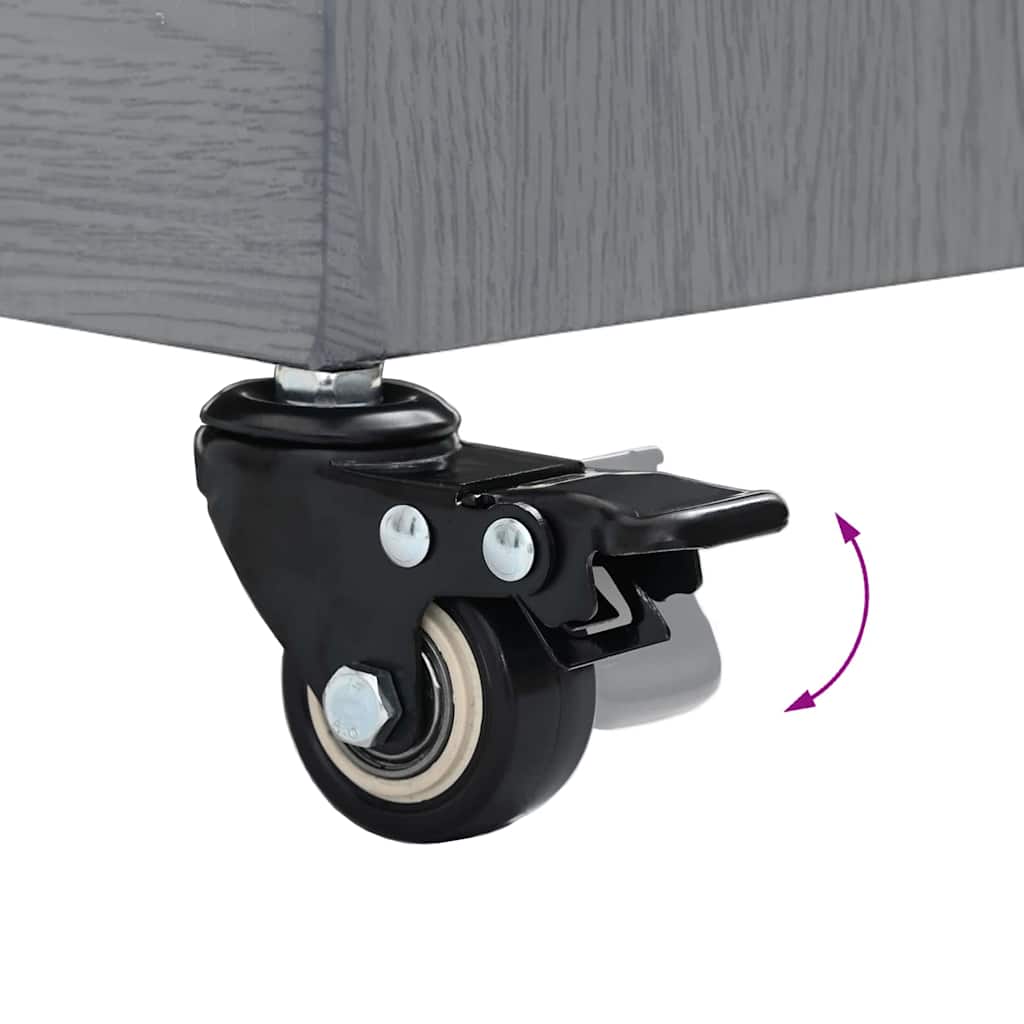 Outdoor Umbrella Base Dark grey wood look 45 x 45 x 31.5 cm