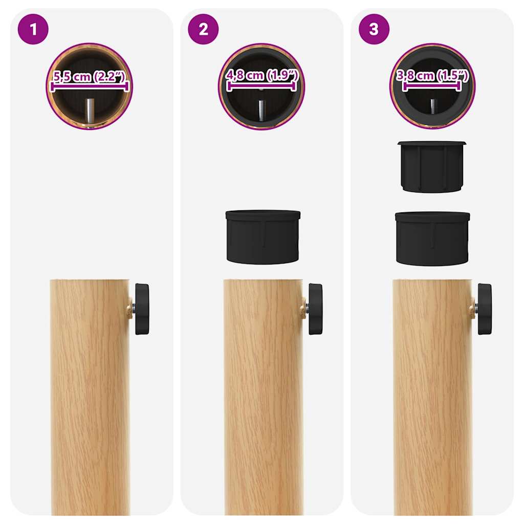 Outdoor Umbrella Base Light wood 45 x 45 x 31.5 cm