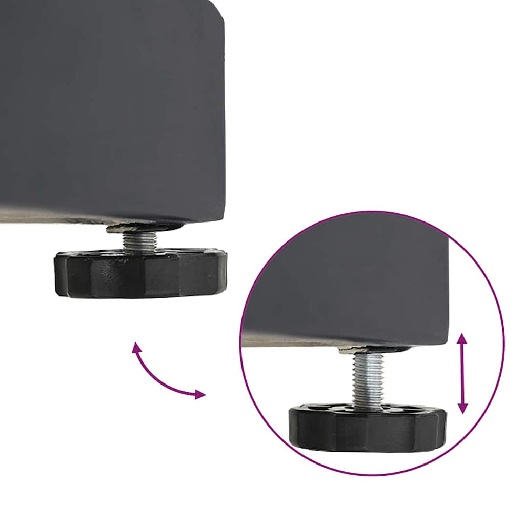 Outdoor Umbrella Base Dark grey 48 x 48 x 32 cm Steel, Concrete
