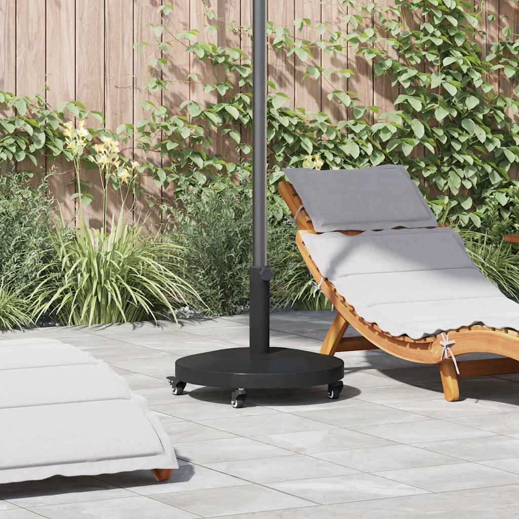 Outdoor Umbrella Base Black 48 x 48 x 32 cm Steel, Concrete