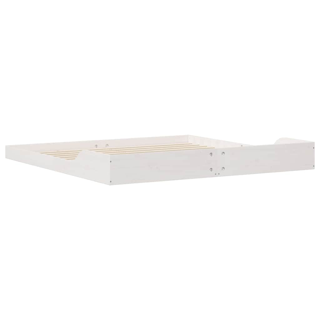 Bed Frame White 180 x 200 cm Solid pine wood