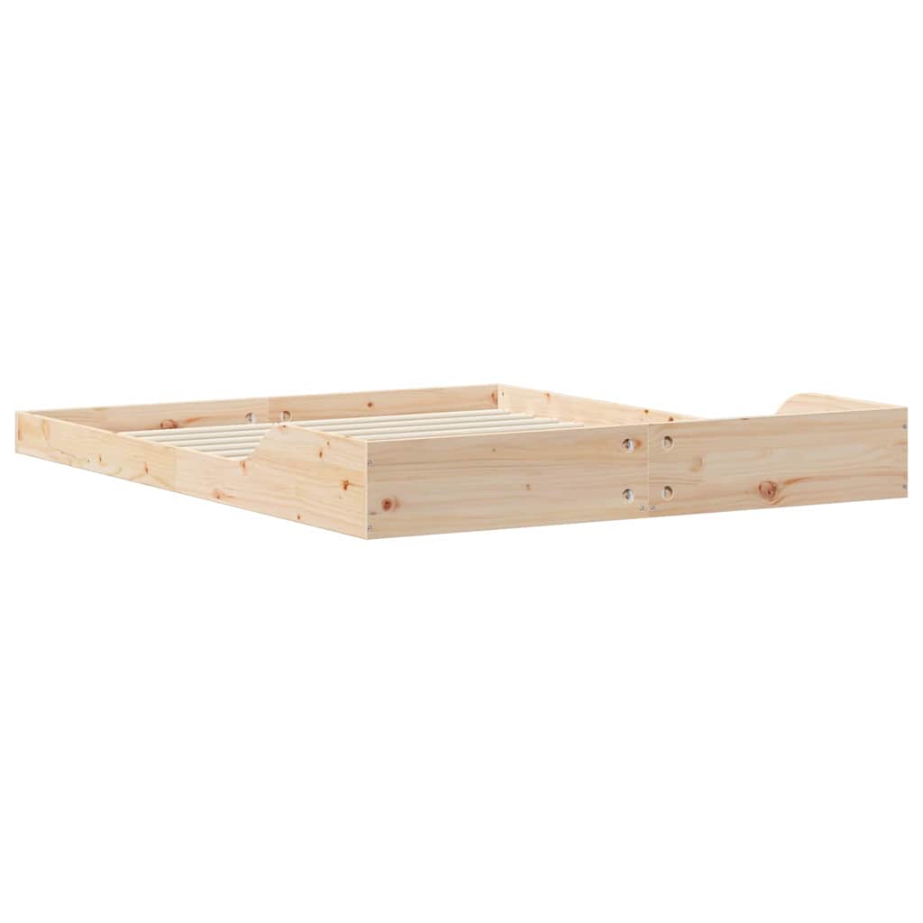 Bed Frame Brown 150 x 200 cm Solid pine wood