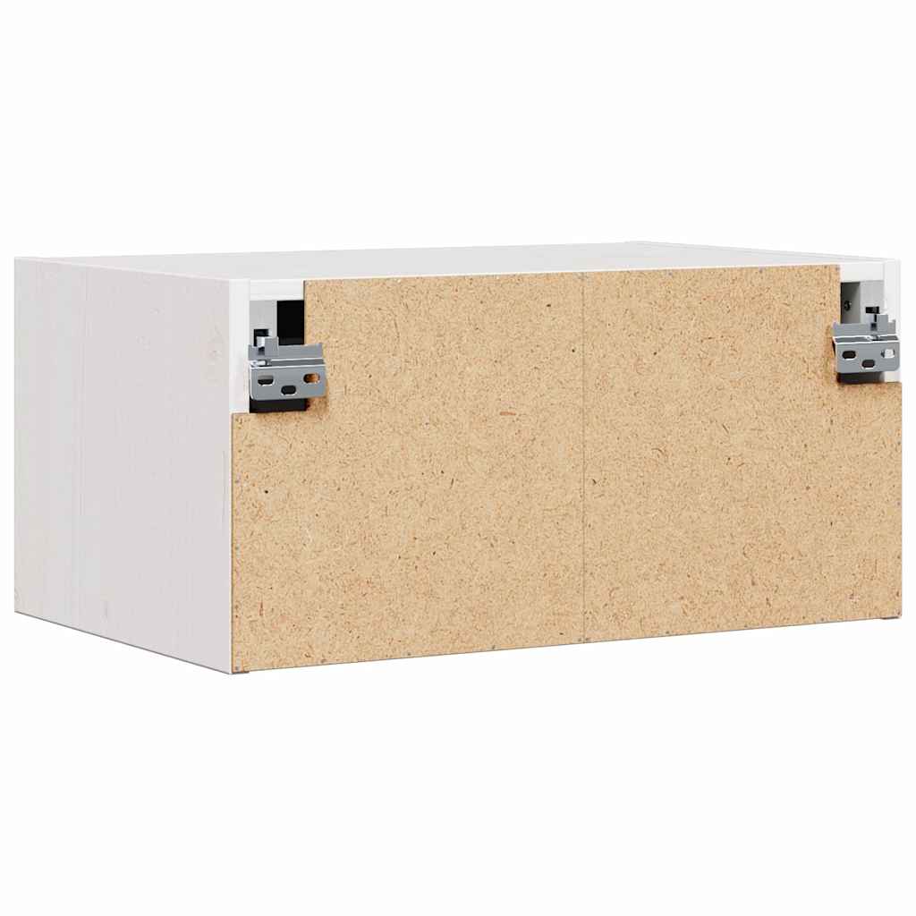 Bedside Table White 50 x 32.5 x 24 cm Solid pine wood