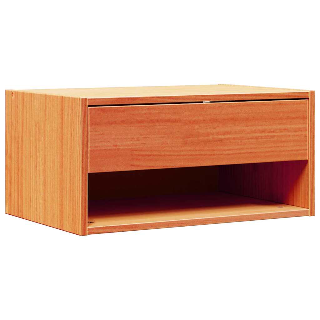 Bedside Table 2 pcs Wax brown 50 x 32.5 x 24 cm Solid pine wood