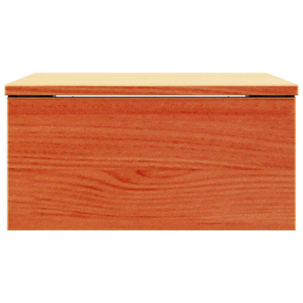 Bedside Table 2 pcs Wax brown 37 x 35 x 18.5 cm Solid pine wood