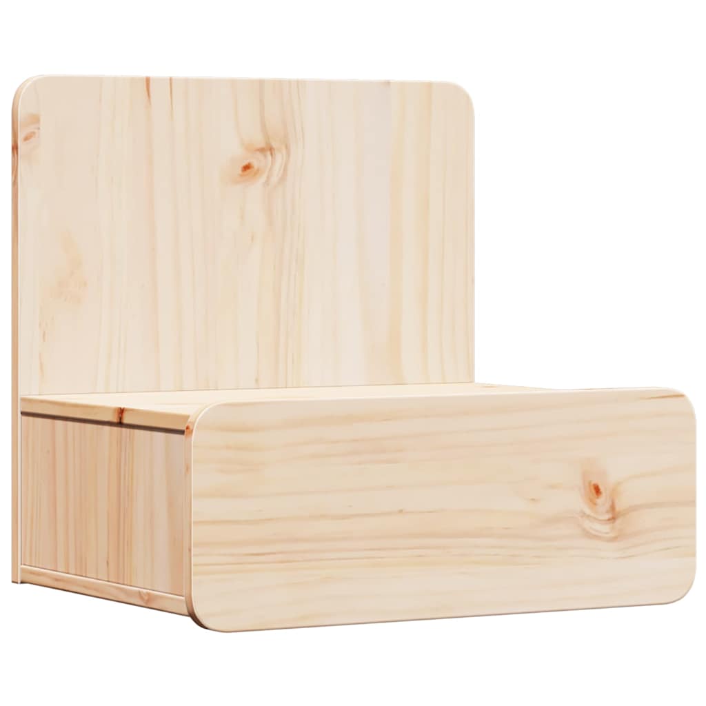 Bedside Table Brown 44 x 32.5 x 40 cm Solid pine wood
