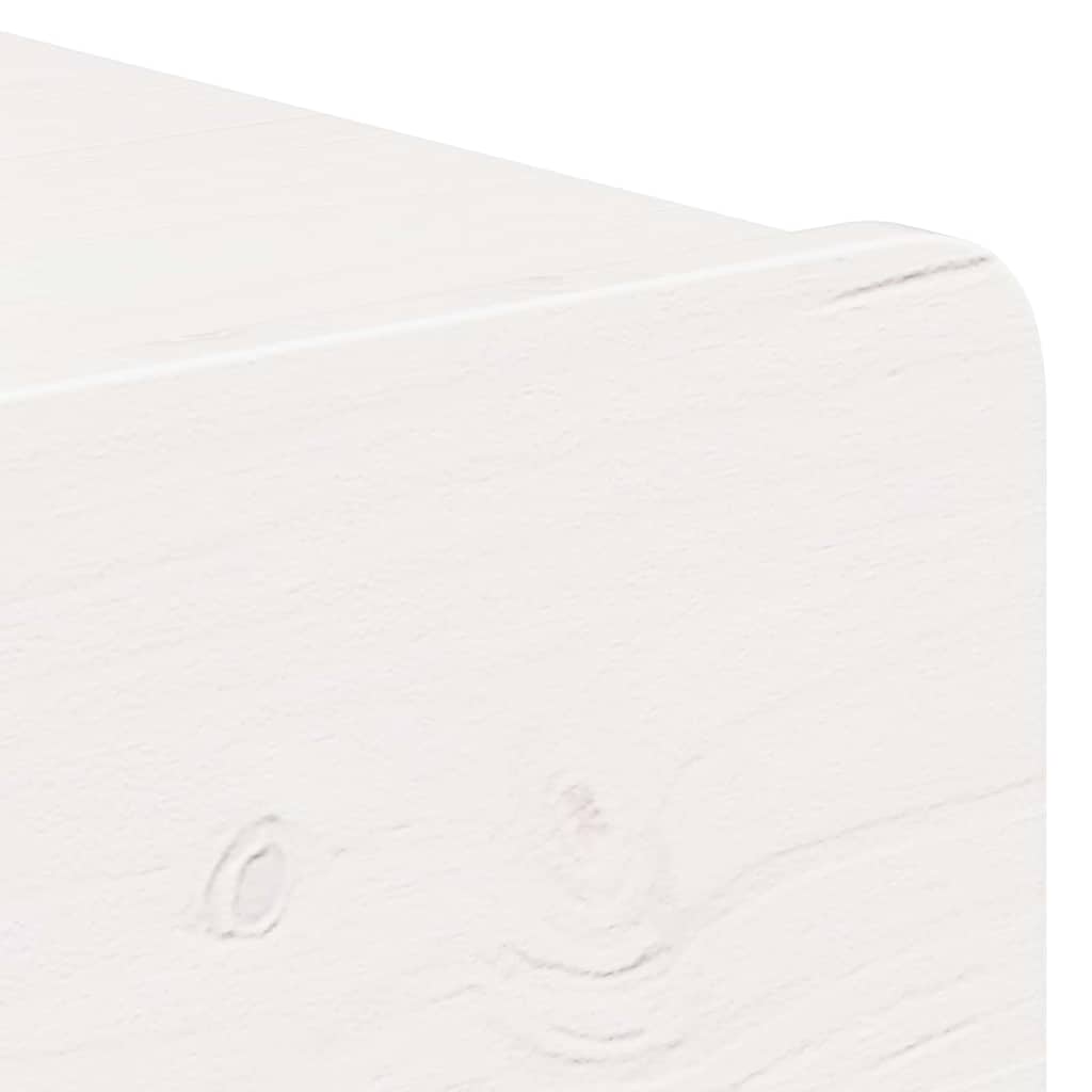 Bedside Table 2 pcs White 44 x 32.5 x 40 cm Solid pine wood