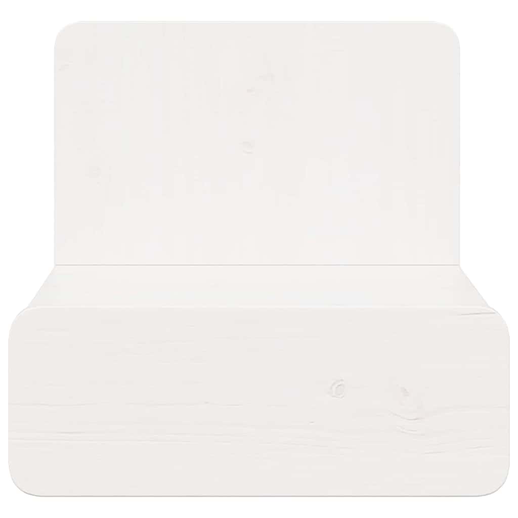 Bedside Table 2 pcs White 44 x 32.5 x 40 cm Solid pine wood