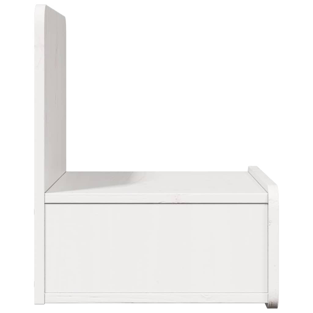 Bedside Table 2 pcs White 44 x 32.5 x 40 cm Solid pine wood